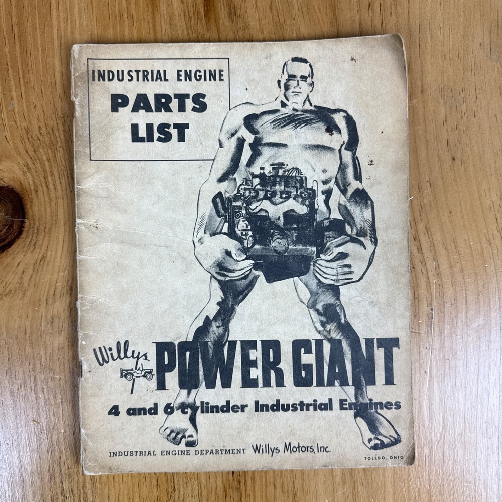 WILLYS POWER GIANT Parts Manual F-4 F-6 L-4 L-6 Jeep Hurricane Lightning